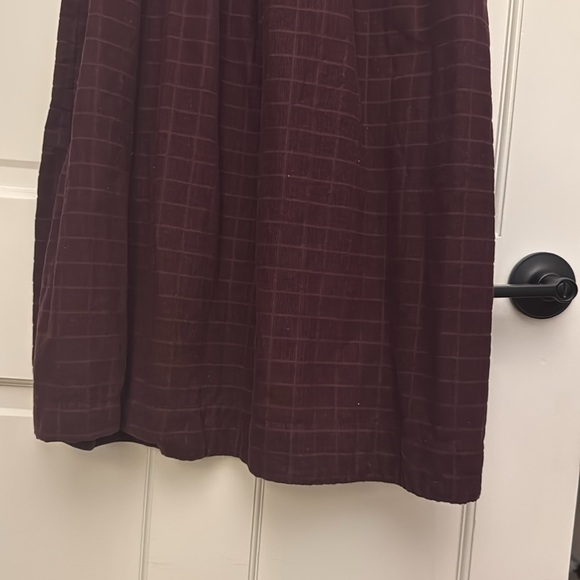 Madewell Corduroy Square-Neck Midi Dress in Windowpane - Picture 7 of 8